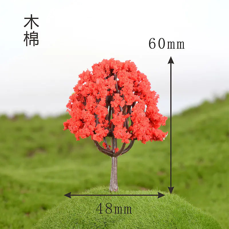 Miniature Cherry Blossom Tree - Creative Plastic Decor