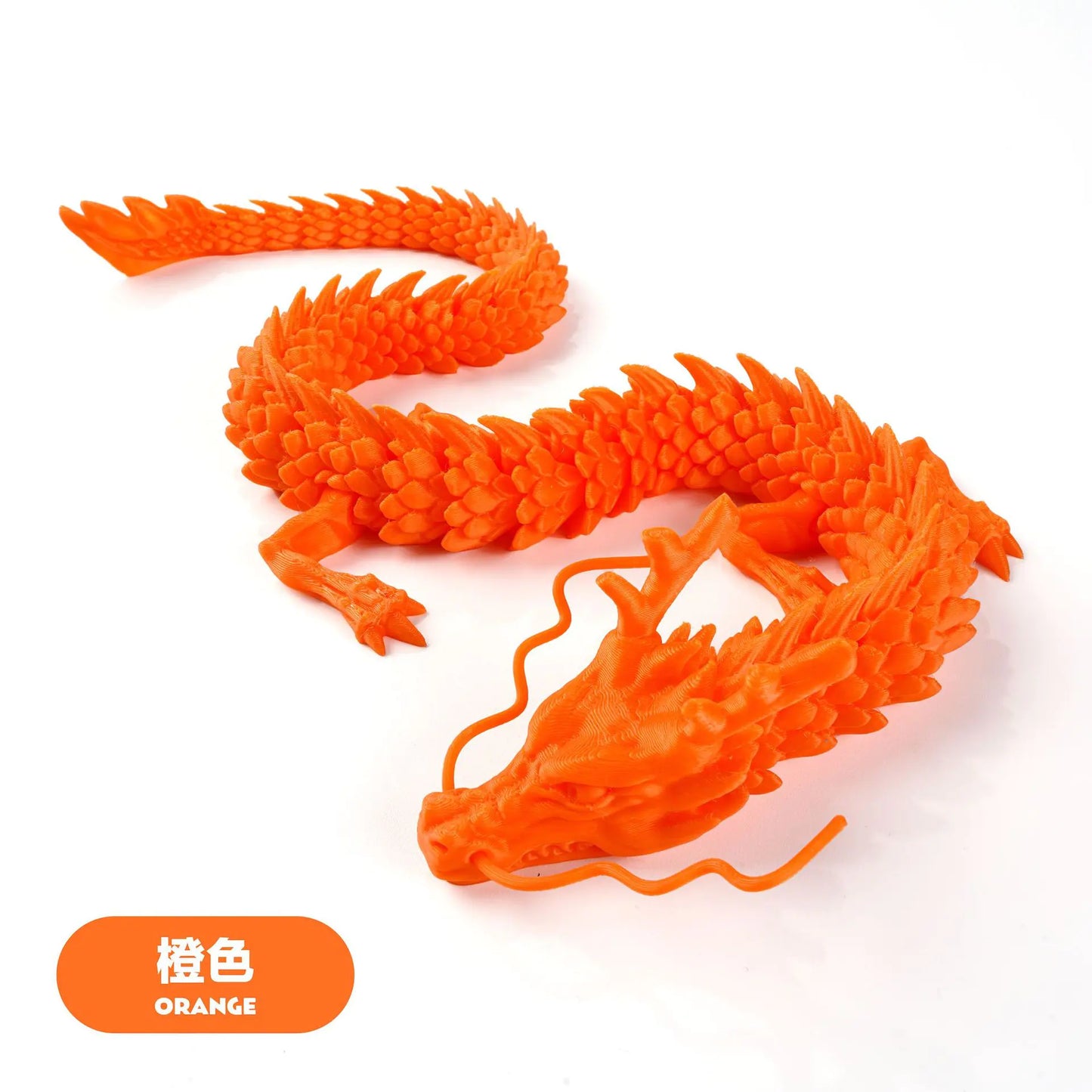 3D Printed Chinese Dragon Craft Figurine for Gifts