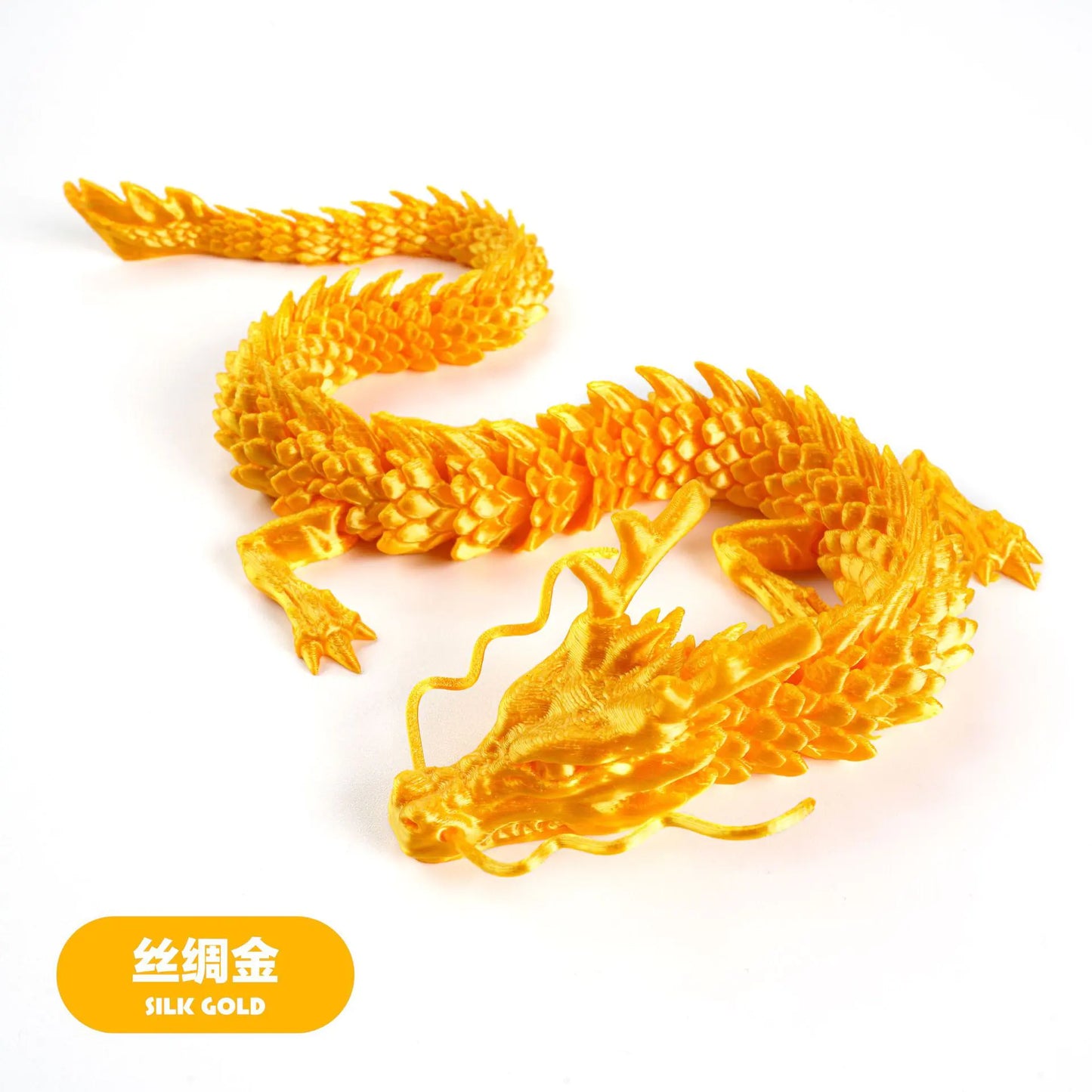 3D Printed Chinese Dragon Craft Figurine for Gifts