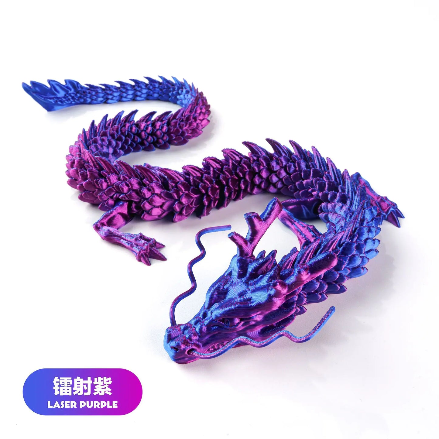 3D Printed Chinese Dragon Craft Figurine for Gifts