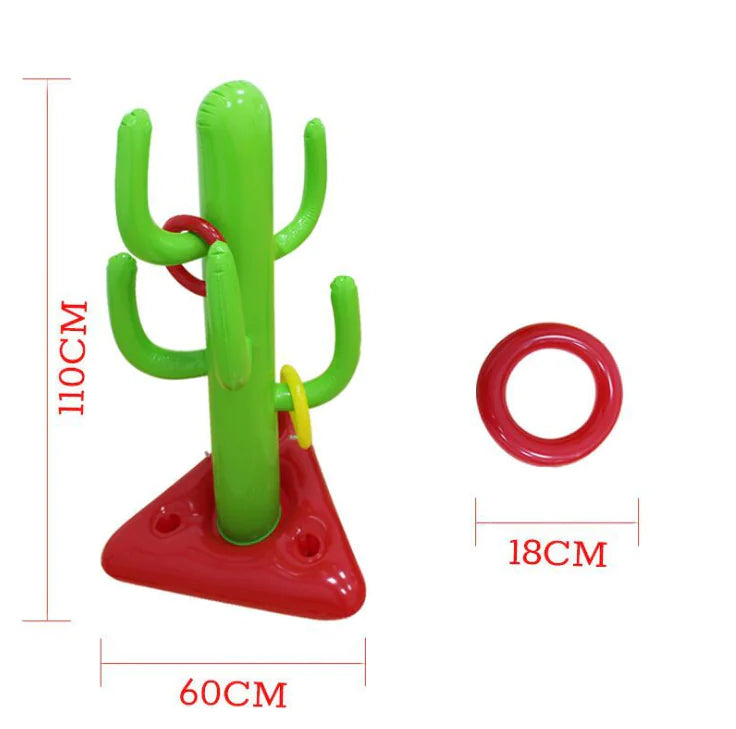 Inflatable Cactus Ring Toss Toy Set for Kids