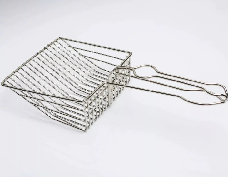 Metal Cat Litter Scoop with Cleaning Tool and Design