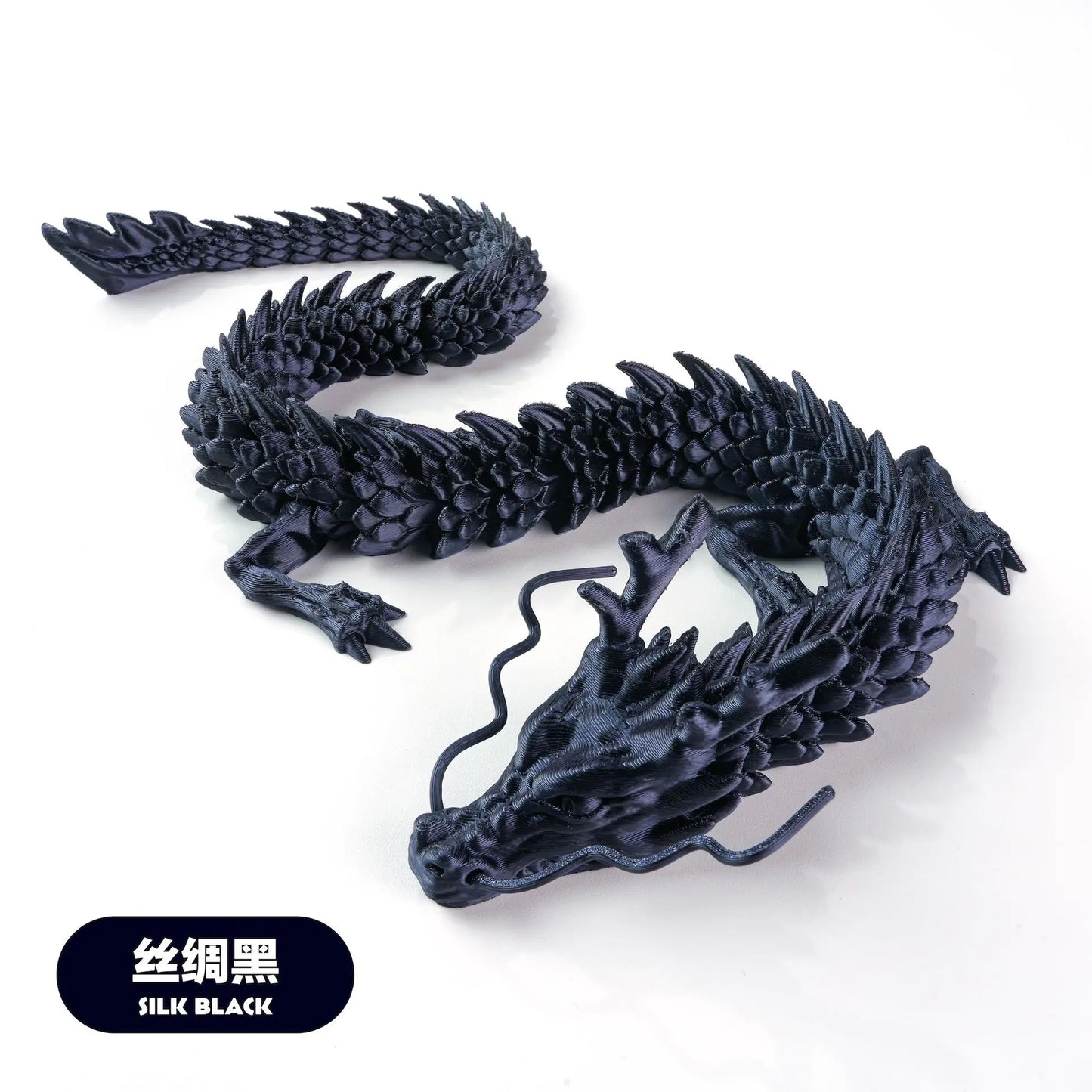 3D Printed Chinese Dragon Craft Figurine for Gifts