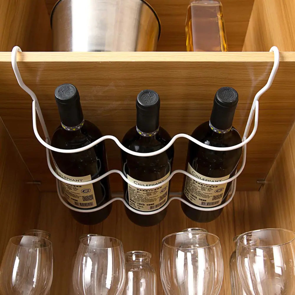 Iron Beer Rack with Cabinet Shelf and Wine Storage