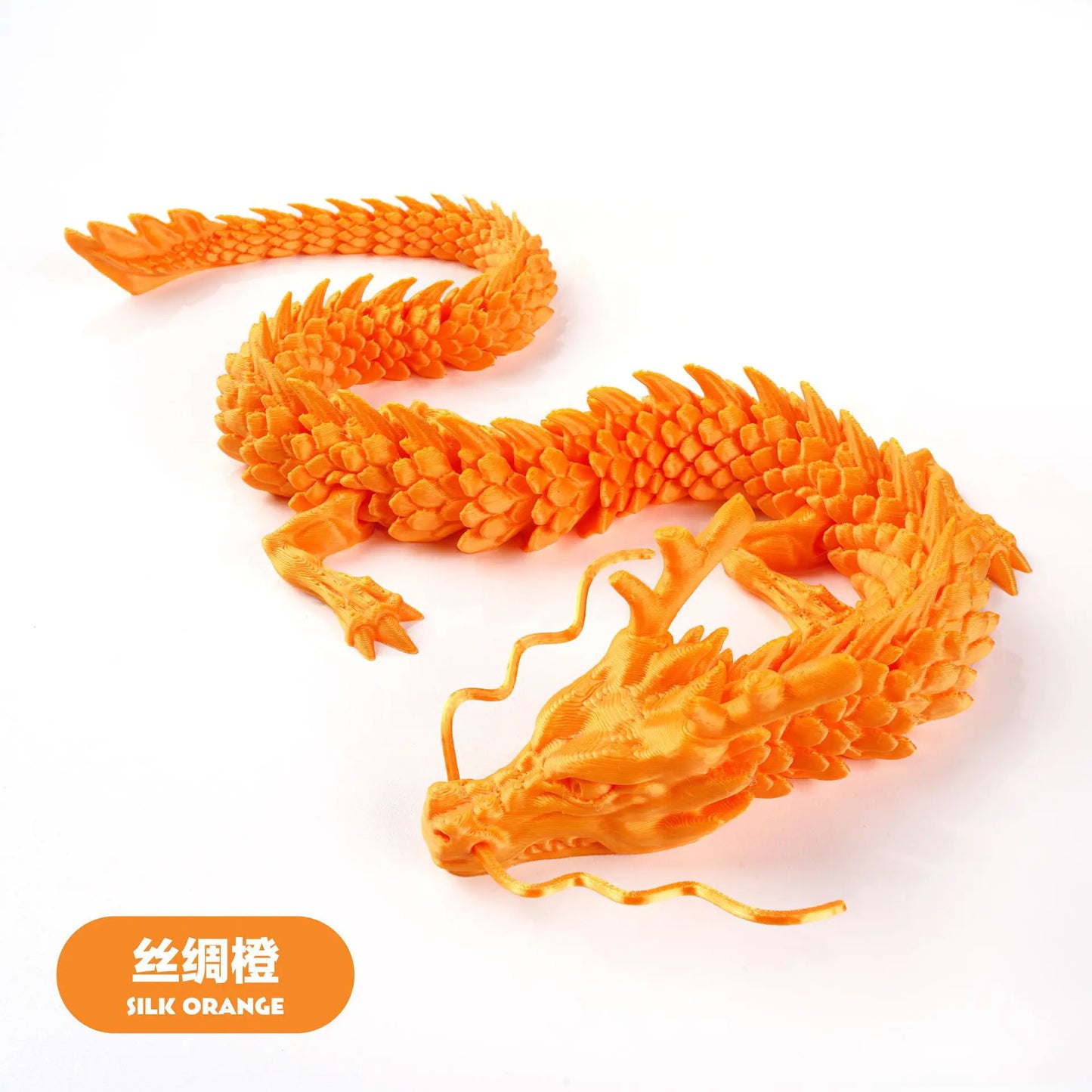3D Printed Chinese Dragon Craft Figurine for Gifts