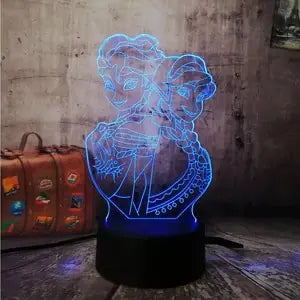 Colorful Touch Control LED 3D Night Light (Frozen Theme)