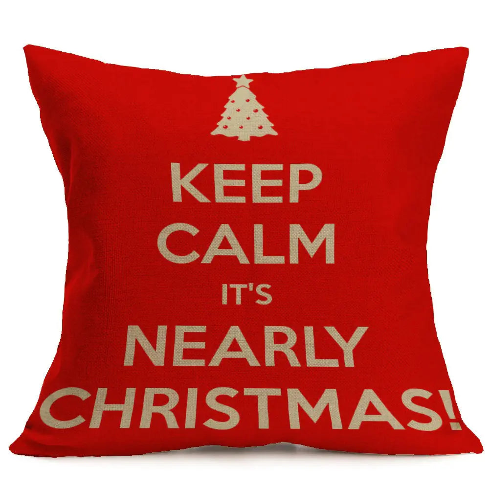 Custom Christmas Pattern Car Sofa Pillow Covers