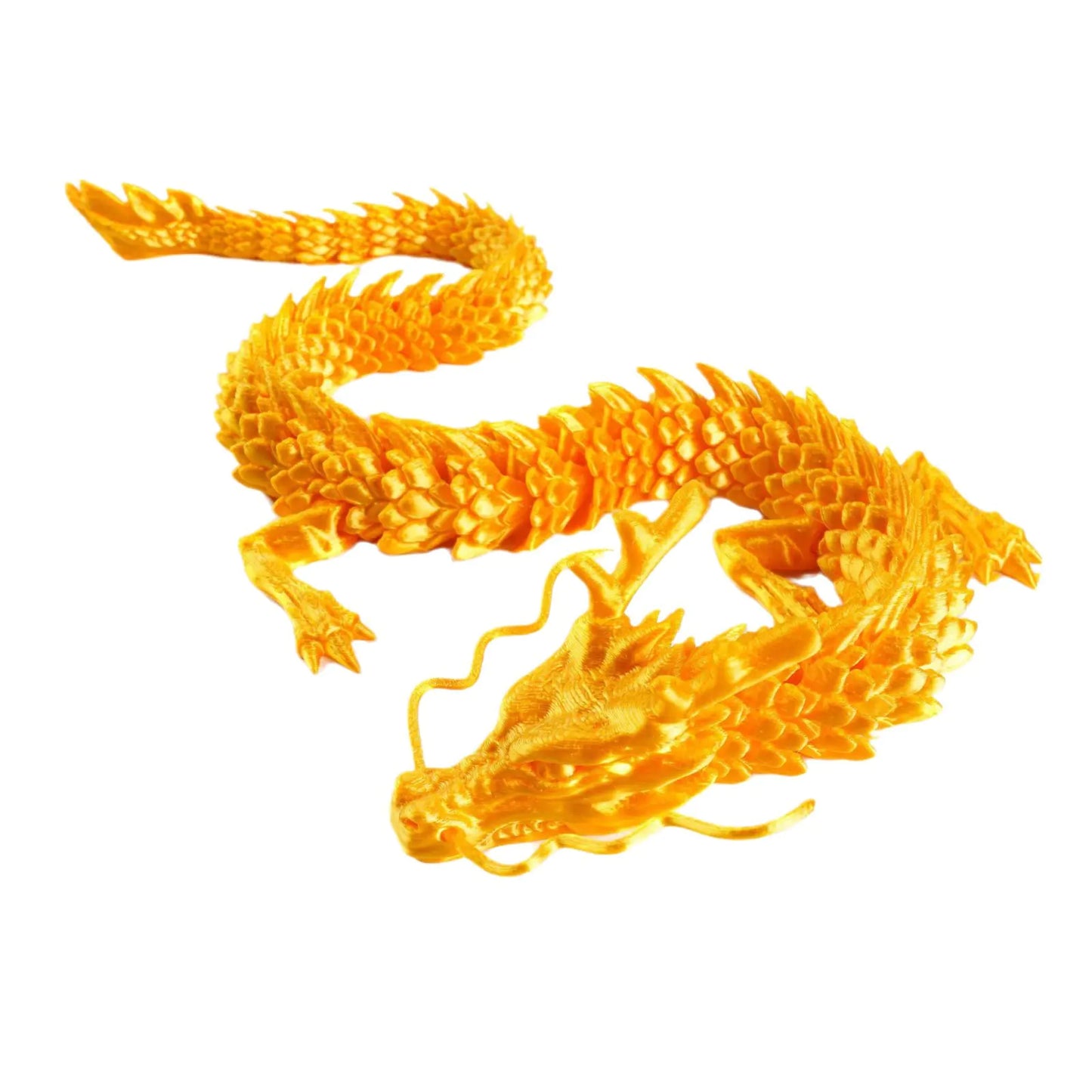 3D Printed Chinese Dragon Craft Figurine for Gifts