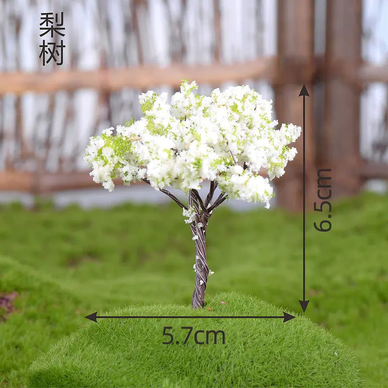 Miniature Cherry Blossom Tree - Creative Plastic Decor