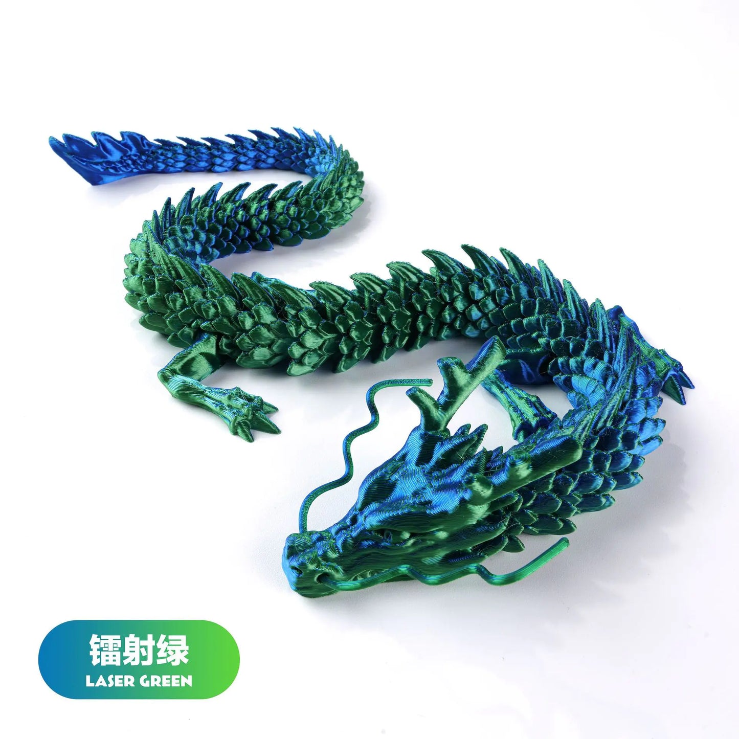 3D Printed Chinese Dragon Craft Figurine for Gifts