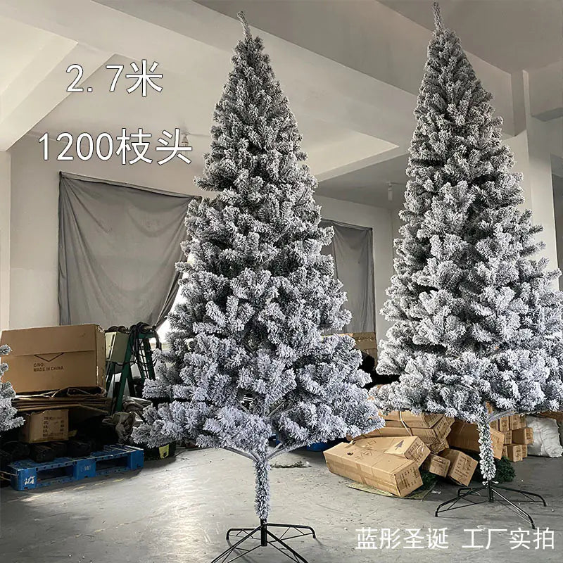 High-Quality White Artificial Snow Christmas Tree