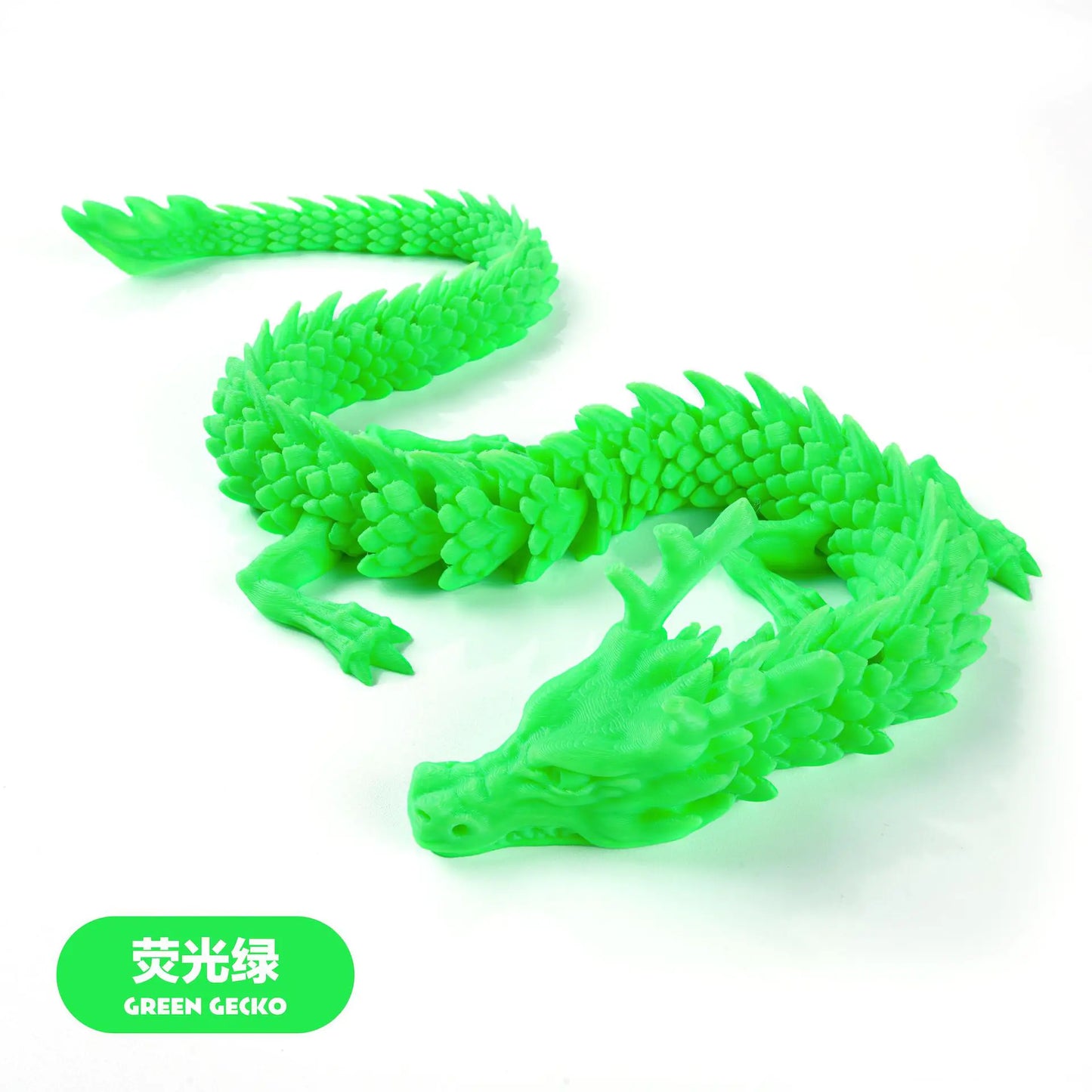 3D Printed Chinese Dragon Craft Figurine for Gifts