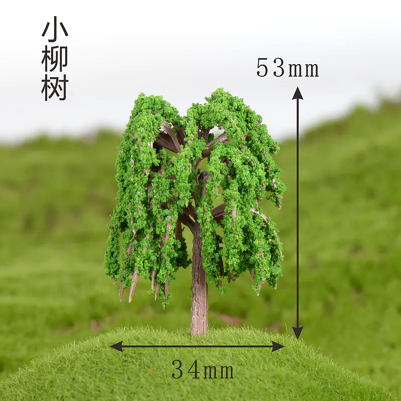 Miniature Cherry Blossom Tree - Creative Plastic Decor