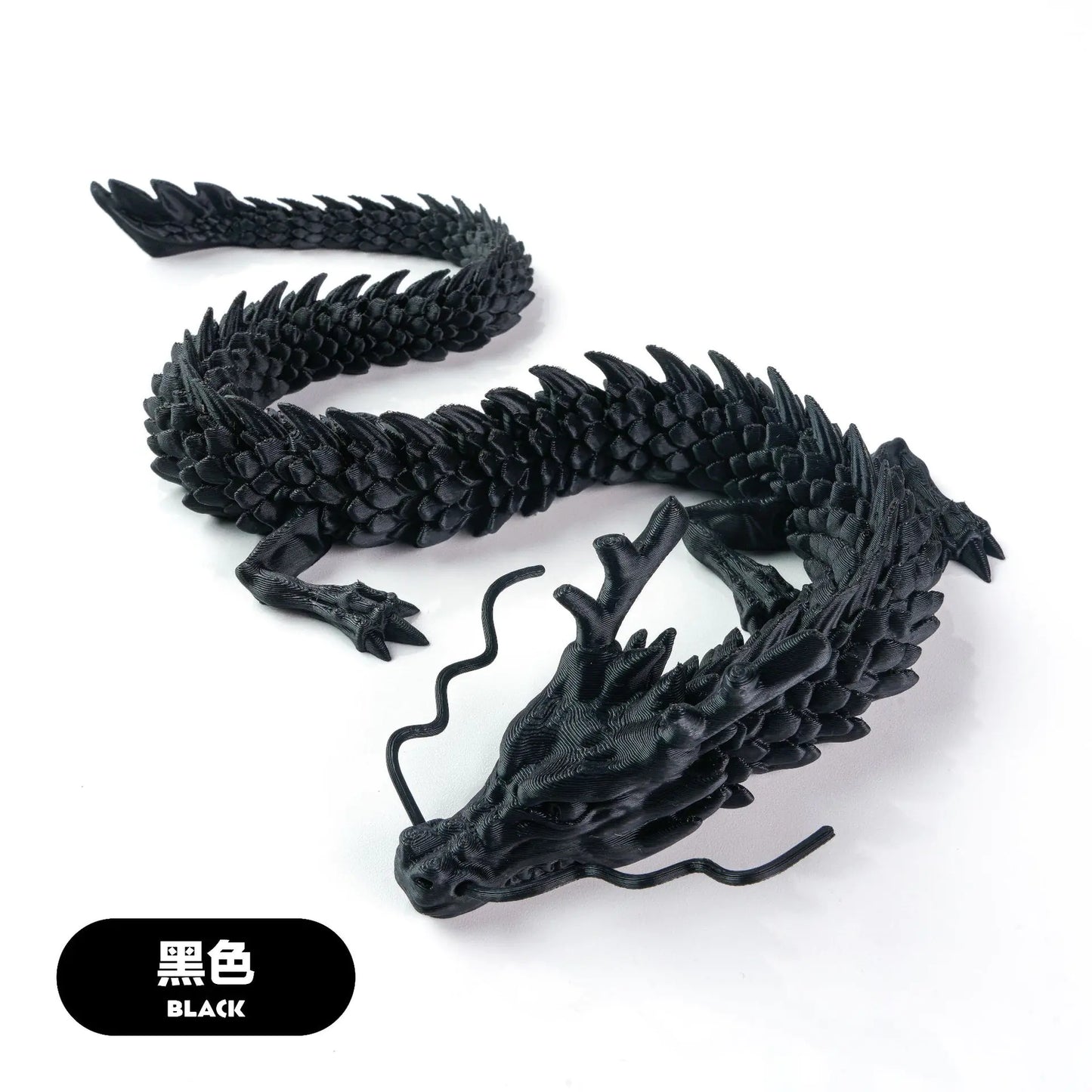 3D Printed Chinese Dragon Craft Figurine for Gifts