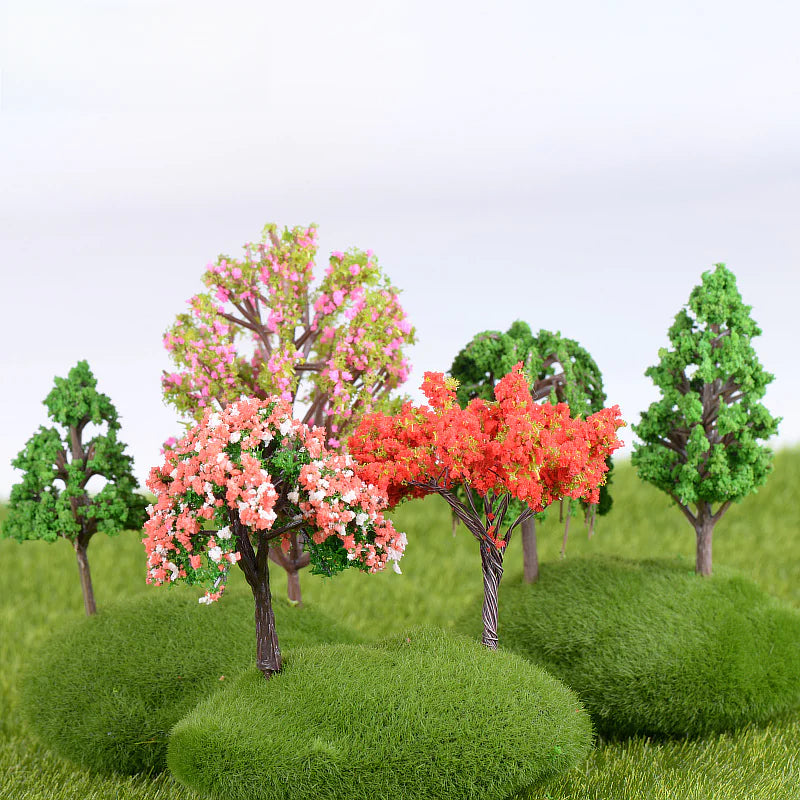 Miniature Cherry Blossom Tree - Creative Plastic Decor
