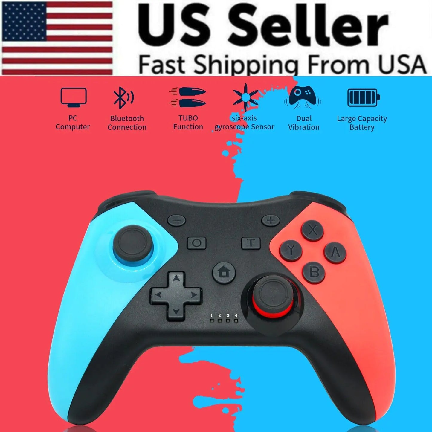 Wireless Pro Controller For Nintendo Switch Gamepad Joypad Joystick Remote Gift