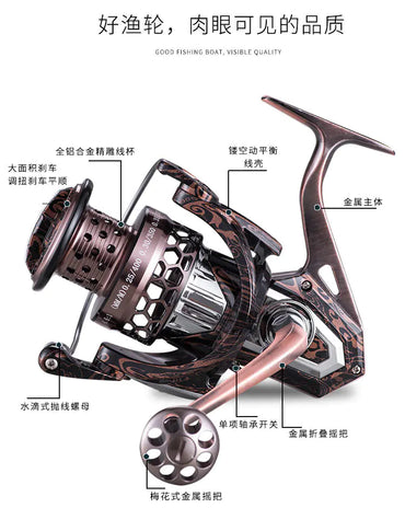 King Fishing AS Metal Casting Reel for Angling Gear