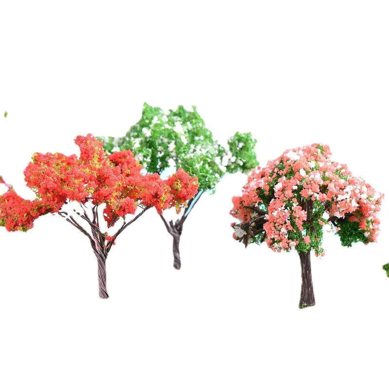 Miniature Cherry Blossom Tree - Creative Plastic Decor