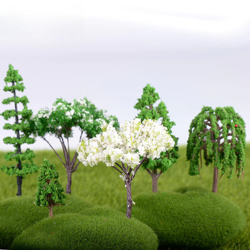 Miniature Cherry Blossom Tree - Creative Plastic Decor
