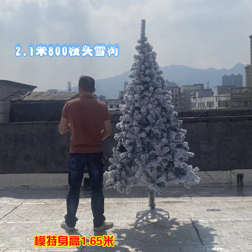 High-Quality White Artificial Snow Christmas Tree