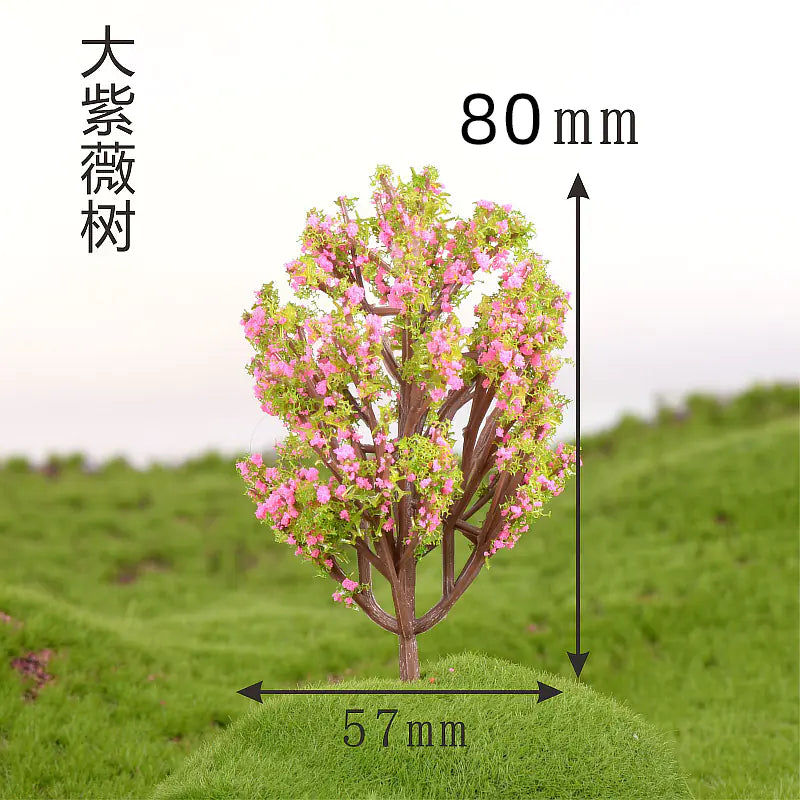 Miniature Cherry Blossom Tree - Creative Plastic Decor