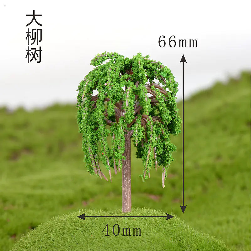 Miniature Cherry Blossom Tree - Creative Plastic Decor