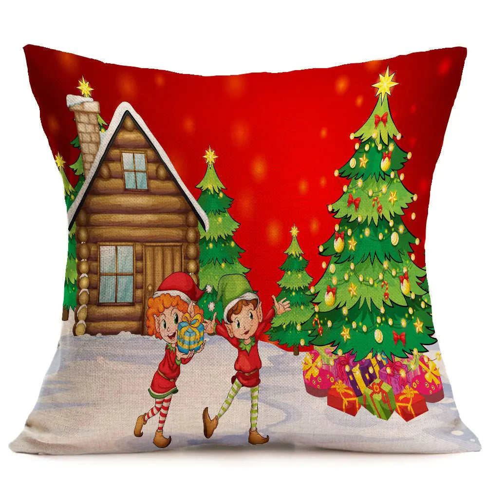 Custom Christmas Pattern Car Sofa Pillow Covers