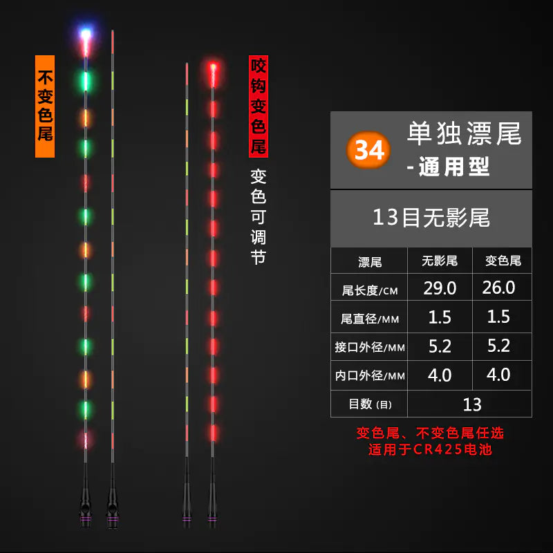 Electronic Color-Changing Night Fishing Float Accessories