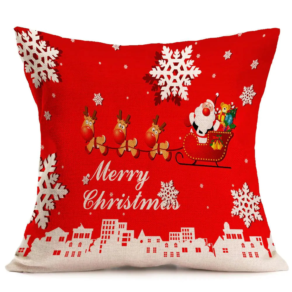 Custom Christmas Pattern Car Sofa Pillow Covers