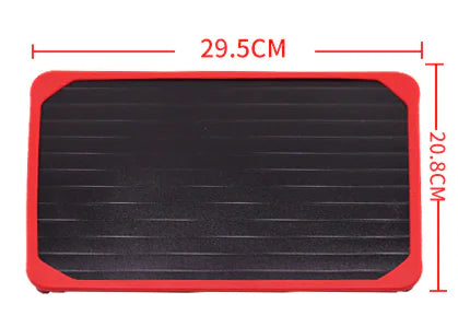 Quick Thaw Plate with Silicone Ring for Kitchen Use