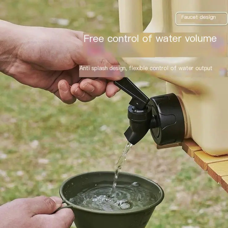 Portable Large Capacity Camping Water Tank with Tap