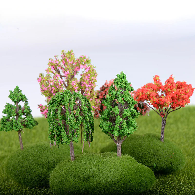 Miniature Cherry Blossom Tree - Creative Plastic Decor