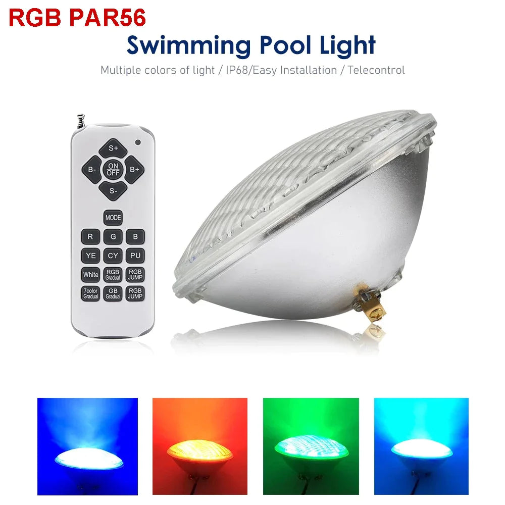 Supplier of 300W PAR56 LED Pool Lights with Remote