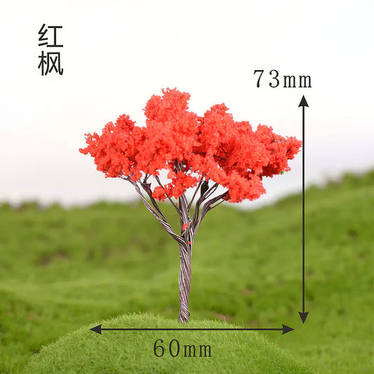 Miniature Cherry Blossom Tree - Creative Plastic Decor