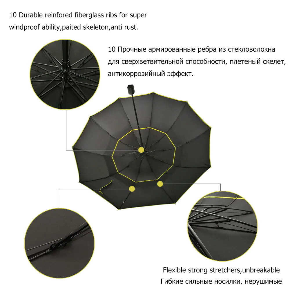 Double Layer Folding Umbrella - Extra Large Windproof