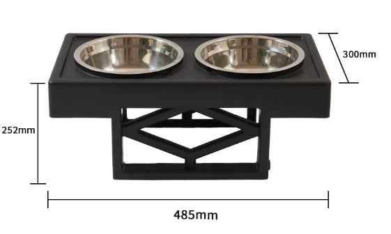 Elevated Slow-Feed Dog Bowl