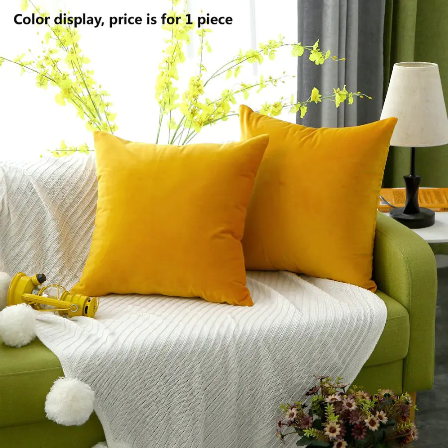 Super Soft Velvet Sofa Cushion for Kids' Room Decor